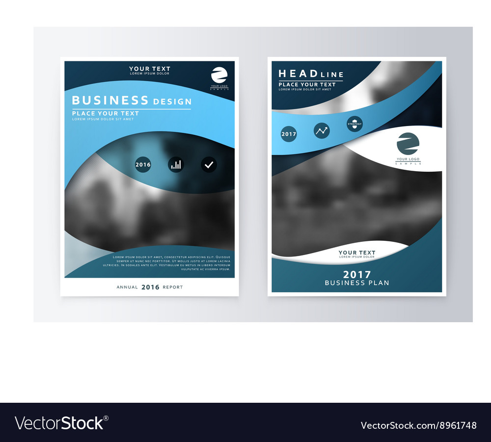 Annual report and brochure template Royalty Free Vector