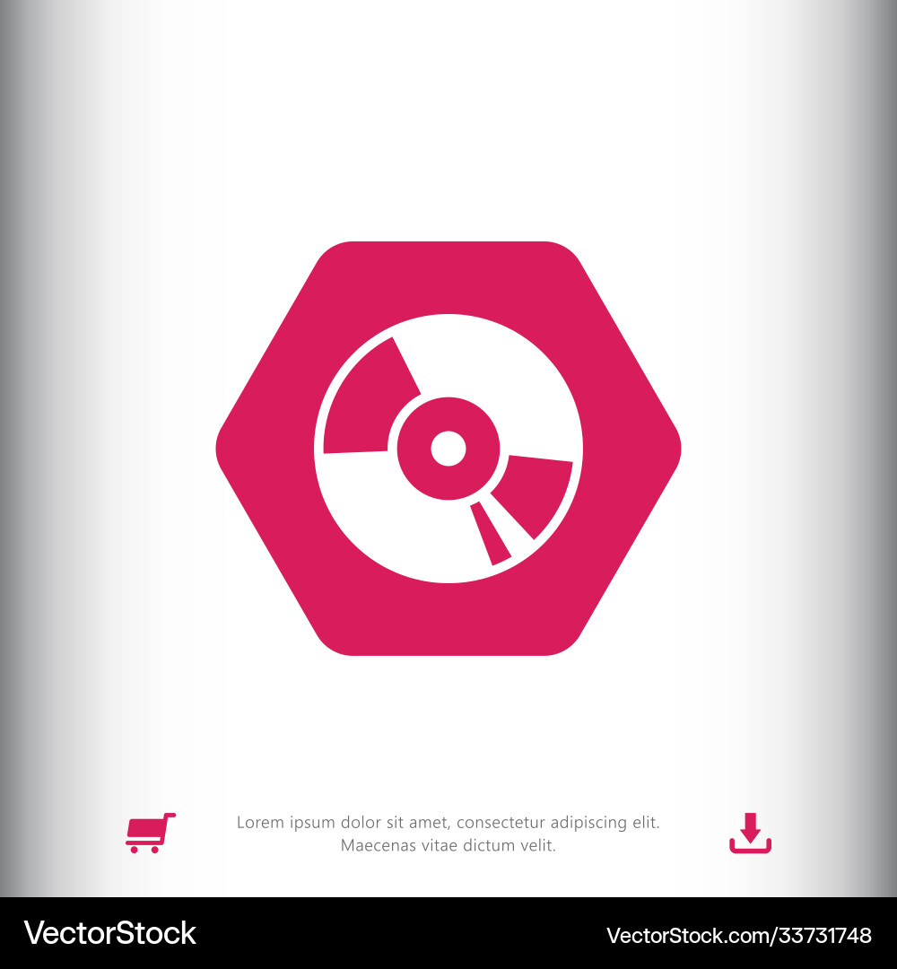 Cd disc icon Royalty Free Vector Image - VectorStock
