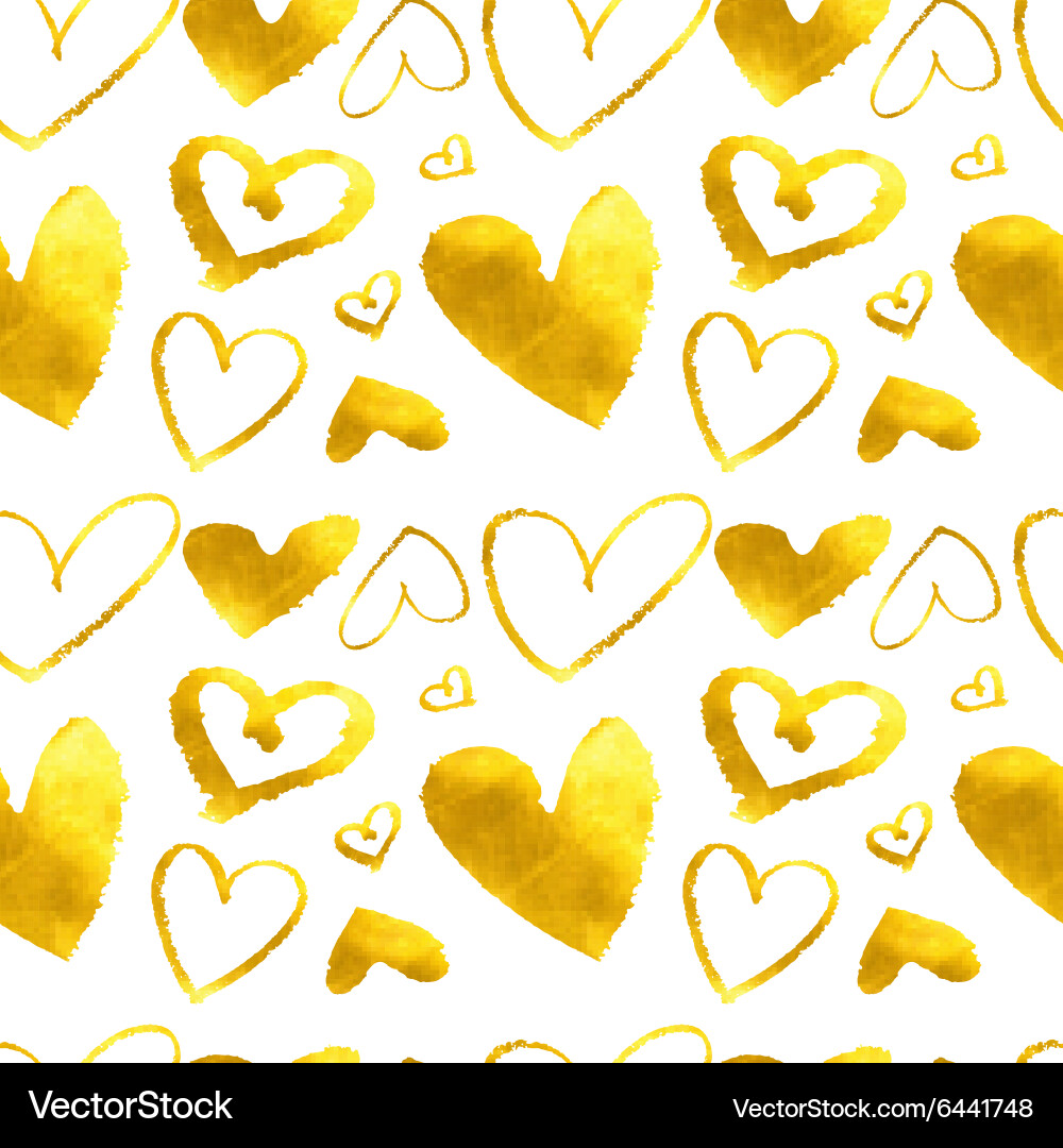 Hearts seamless abstract pattern Royalty Free Vector Image
