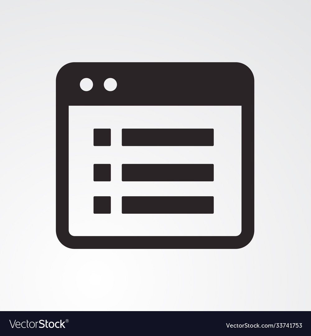 File list icon Royalty Free Vector Image - VectorStock