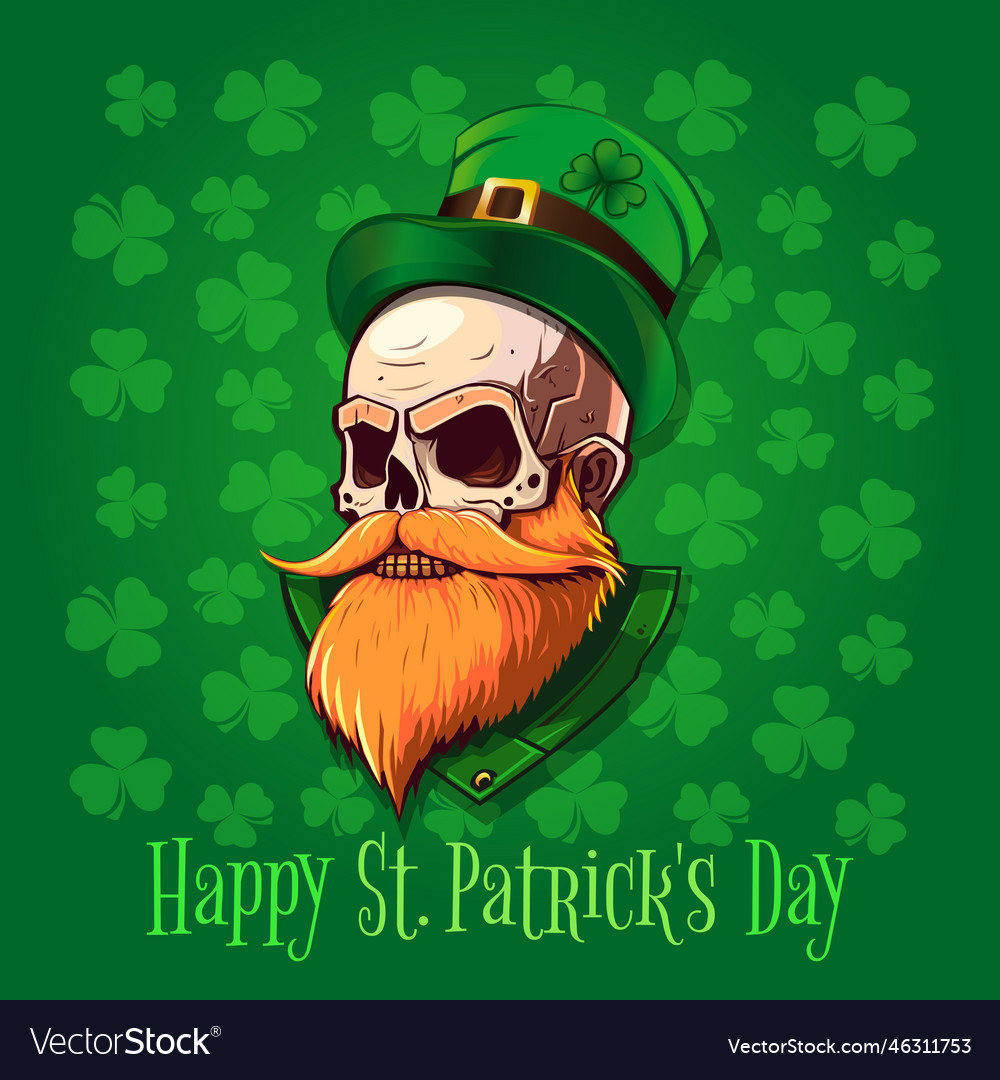 Happy St Patricks Day Poster Design Royalty Free Vector