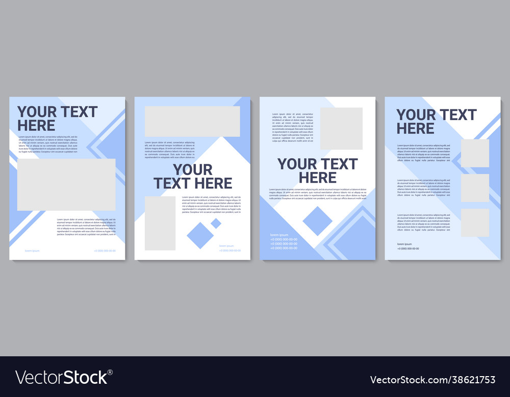 Industrial production brochure template Royalty Free Vector