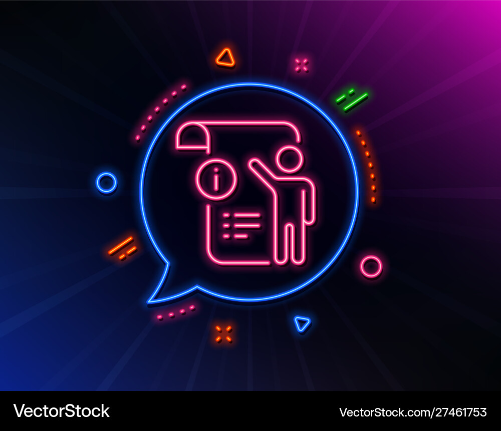 Manual doc line icon technical instruction sign Vector Image
