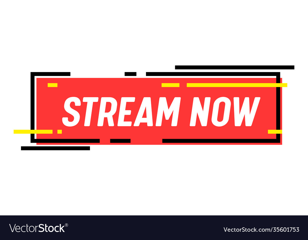 Stream now banner live streaming broadcasting