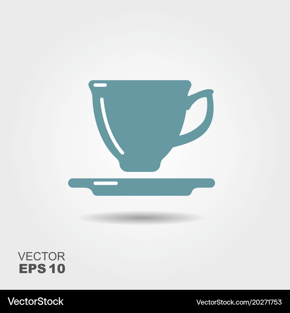 Tea cup icon Royalty Free Vector Image - VectorStock