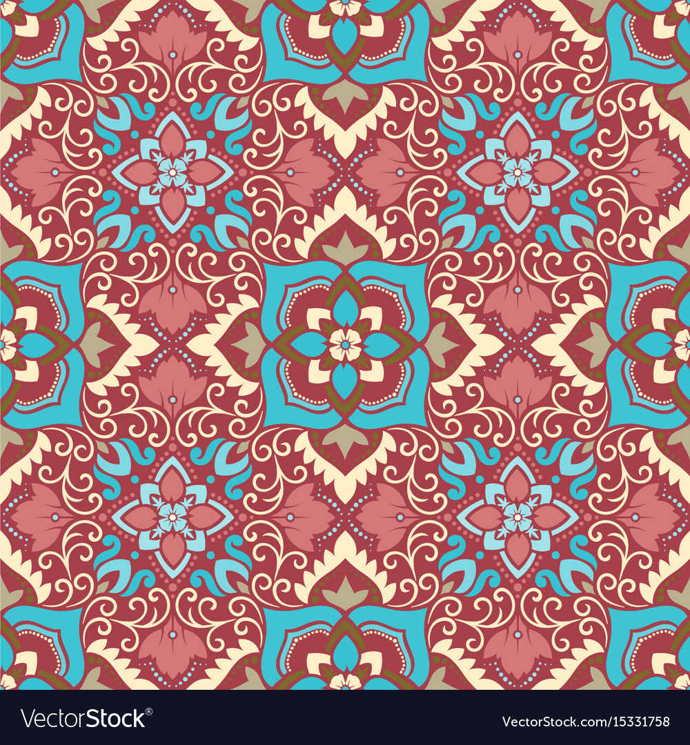 Damask seamless pattern Royalty Free Vector Image