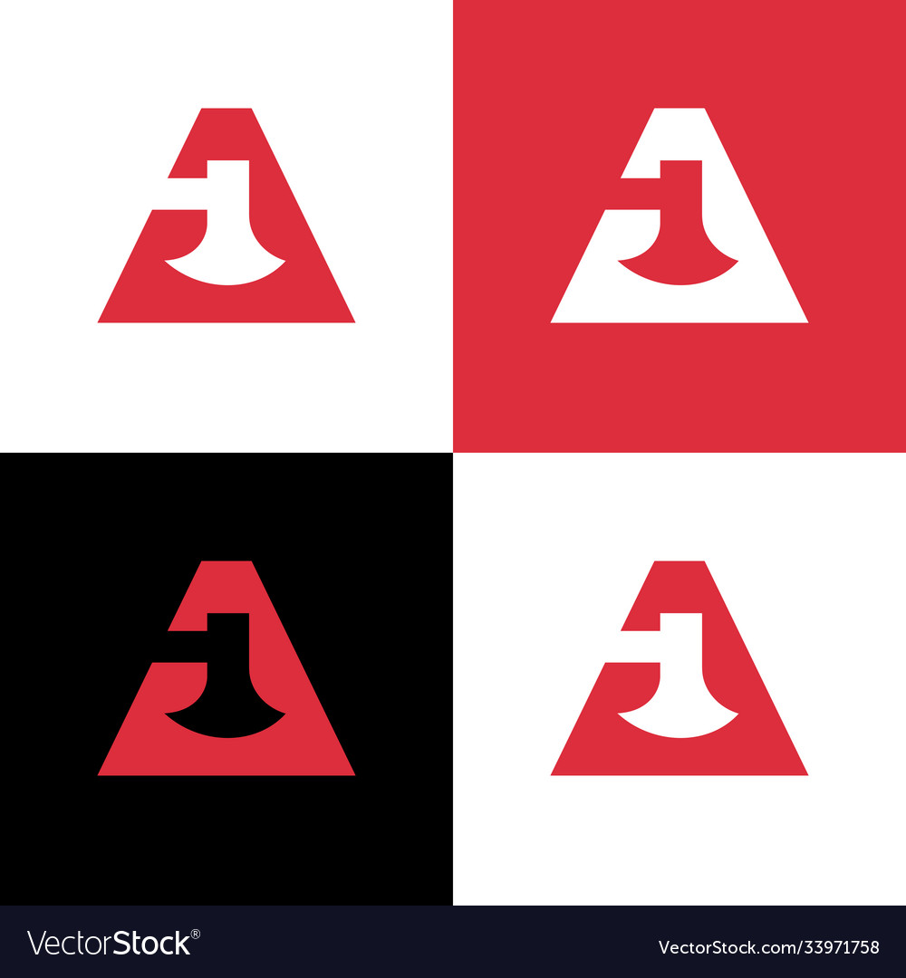 Letter a axe logo icon design template elements Vector Image