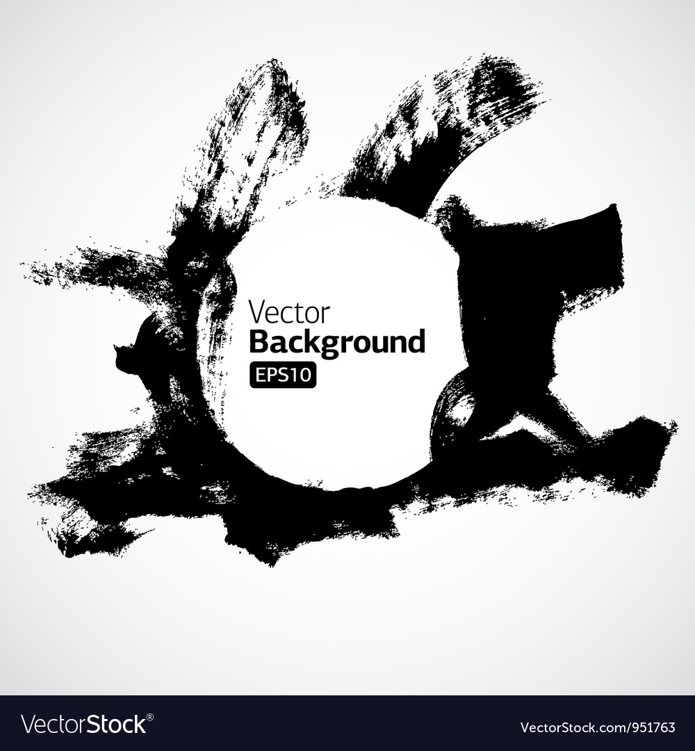 Brush circle texture Royalty Free Vector Image