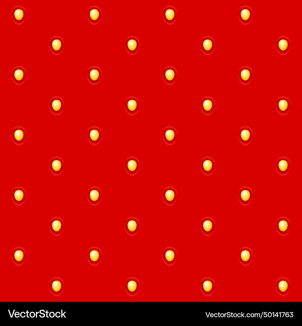 Strawberry texture seamless red pattern Royalty Free Vector
