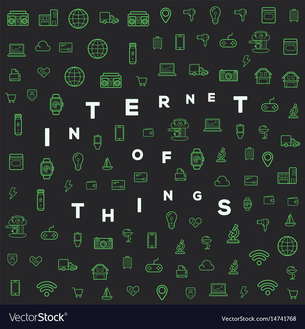 70 Internet Things B Royalty Free Vector Image