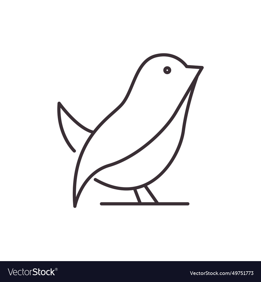 Canary logo design icon Royalty Free Vector Image