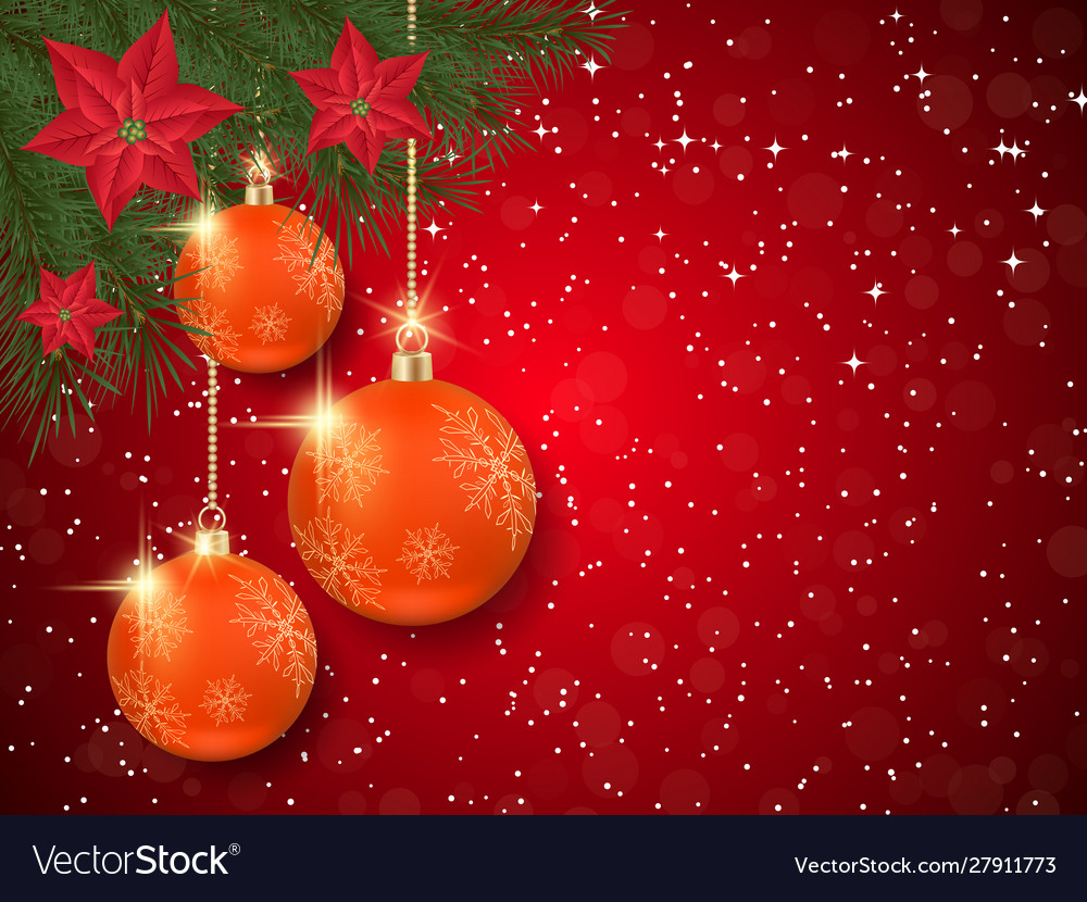 Christmas and new year background Royalty Free Vector Image