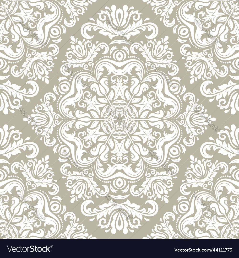 Orient damask seamless background Royalty Free Vector Image