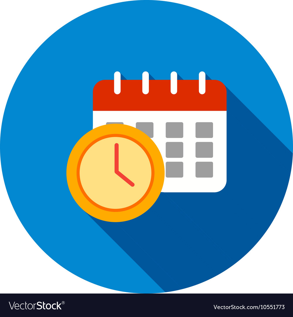 scheduled-date-and-time-royalty-free-vector-image