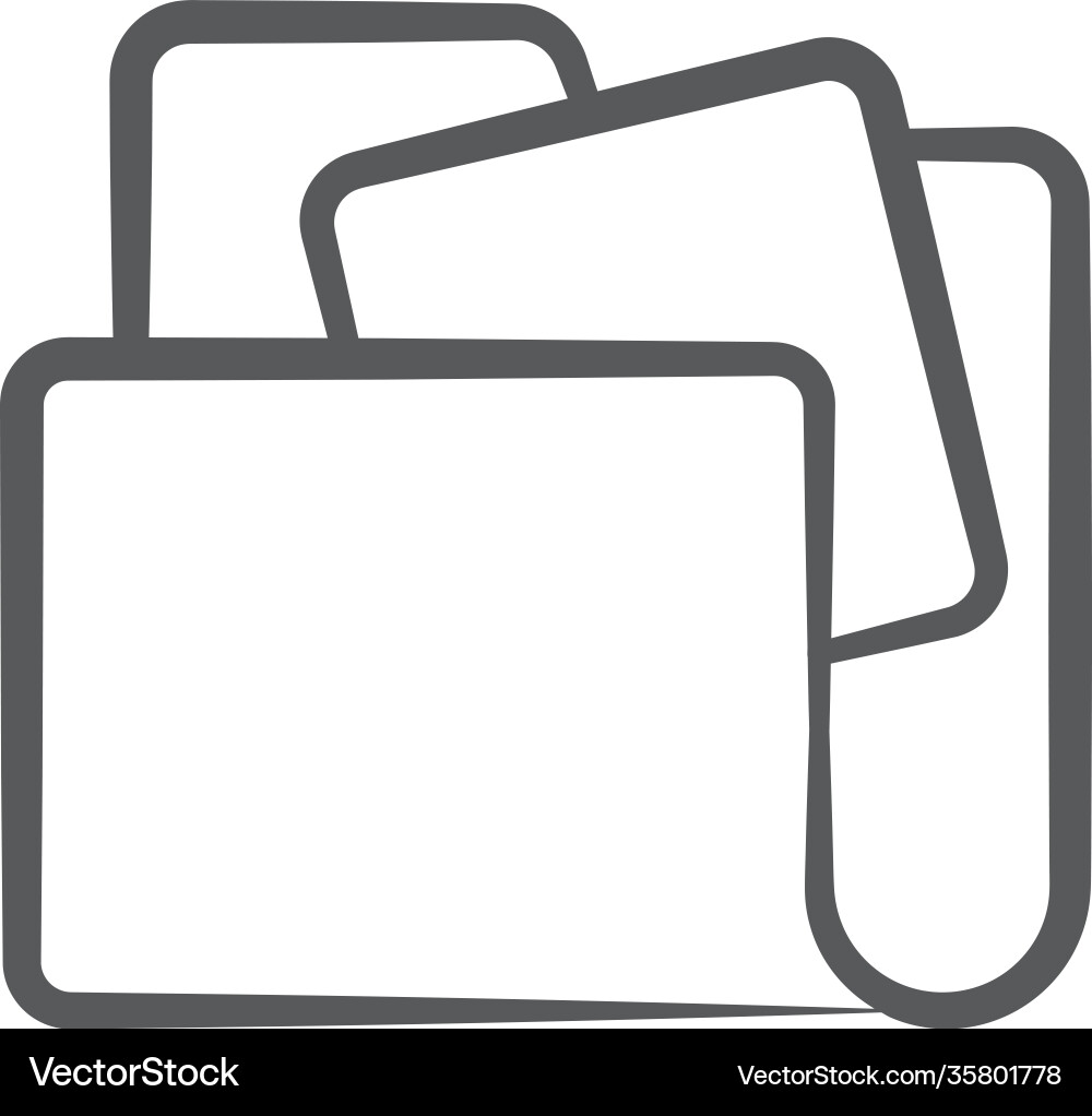 Documents folder Royalty Free Vector Image - VectorStock