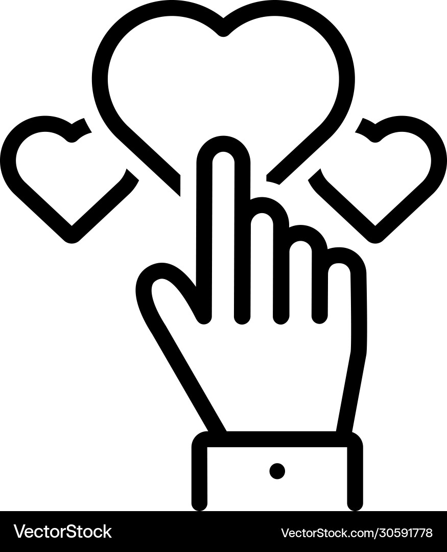 Like Shape Vector Like Royalty Free Vector Image - VectorStock