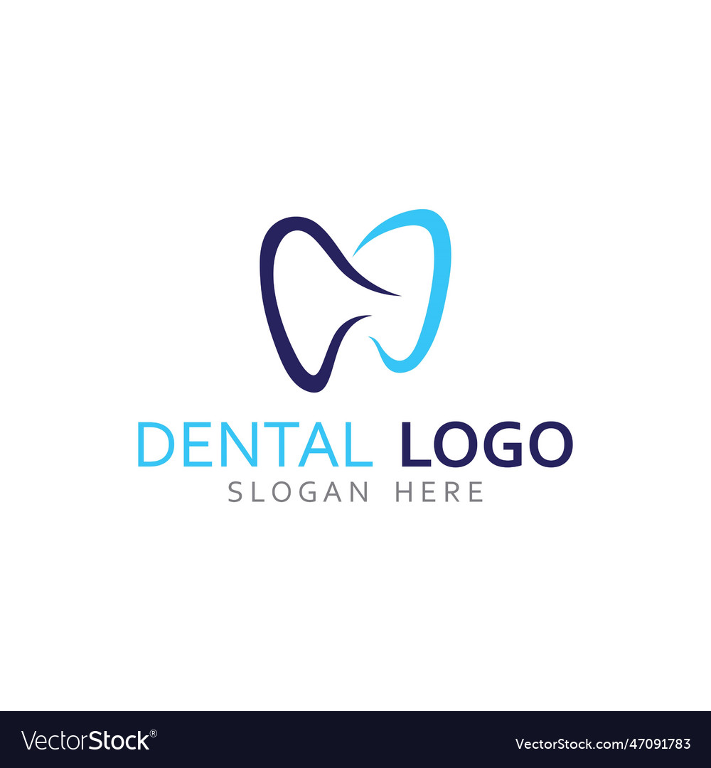 Dental logo logo for health and logo Royalty Free Vector