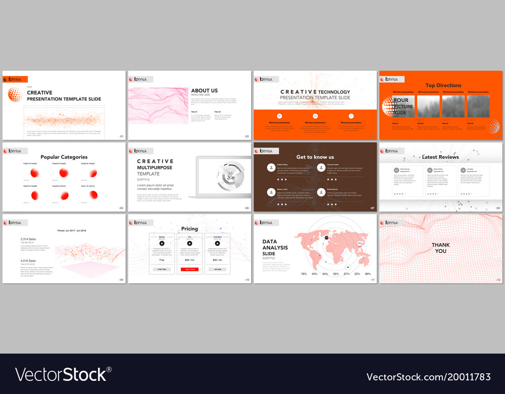 minimal presentation templates tech elements vector image minimal presentation templates tech elements vector image, Minimal Presentation Template, Presentation templates