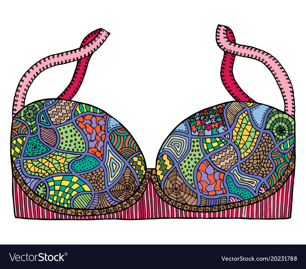 Bra tangle pattern Royalty Free Vector Image - VectorStock