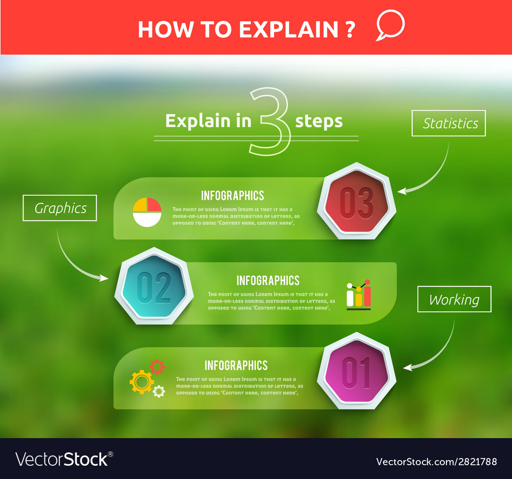 Business Infographics Banner Origami Style Vector Image