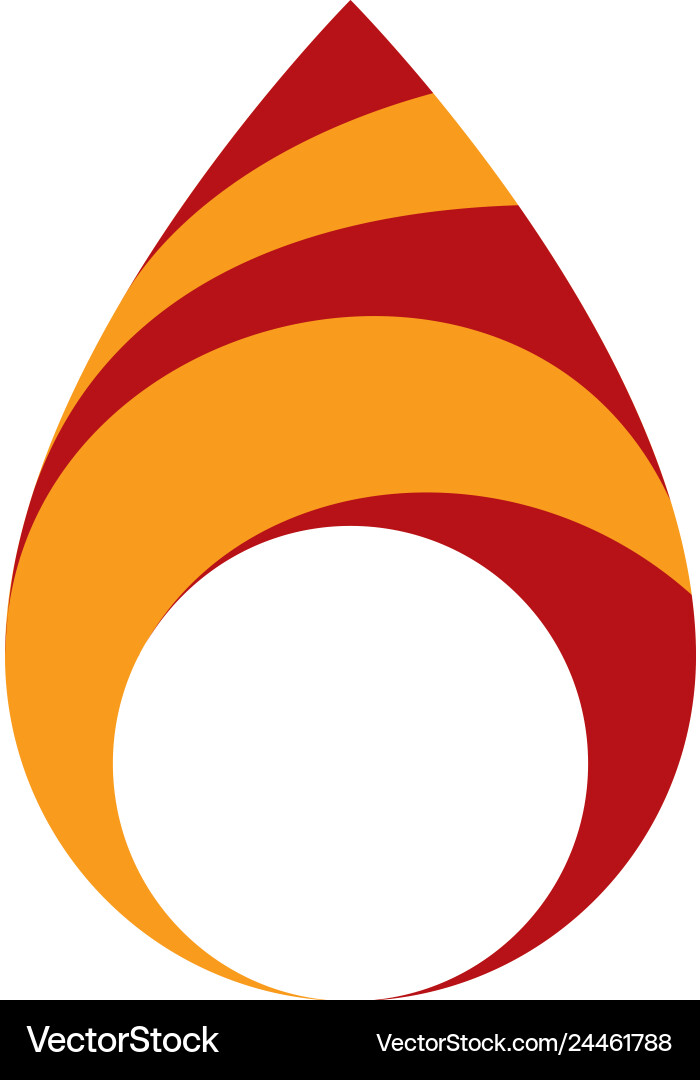 Power of burning flame fire element abstract Vector Image