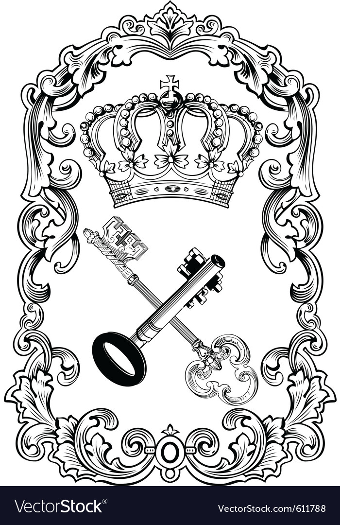 Royal Frame Crown Royalty Free Vector Image Vectorstock