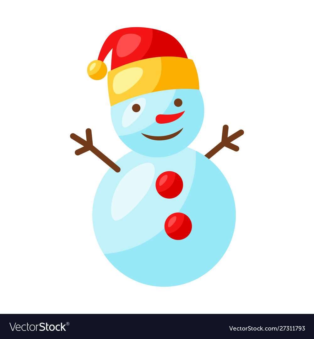 Funny snowman Royalty Free Vector Image - VectorStock