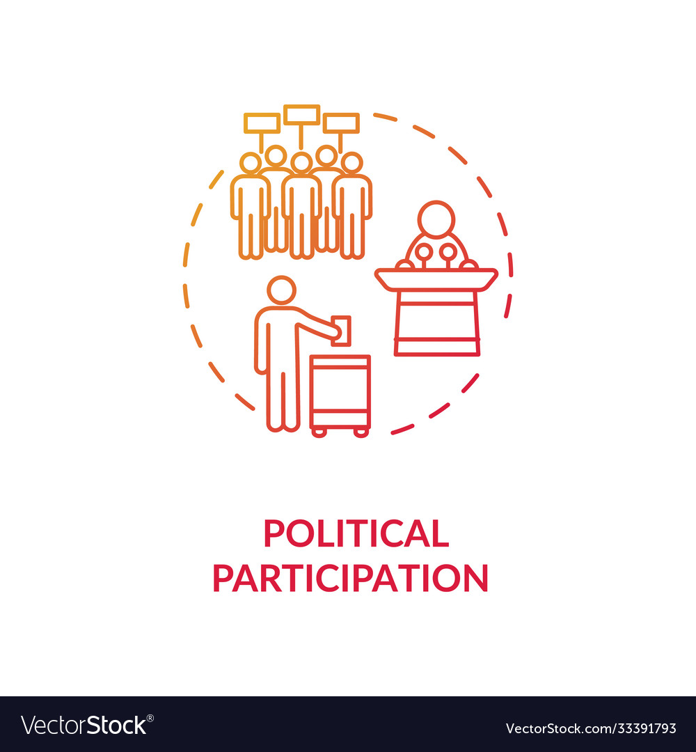 political-participation-concept-icon-royalty-free-vector