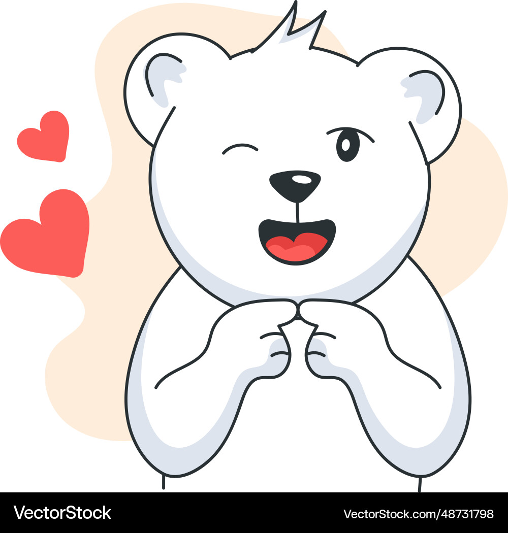 Cute bear Royalty Free Vector Image - VectorStock
