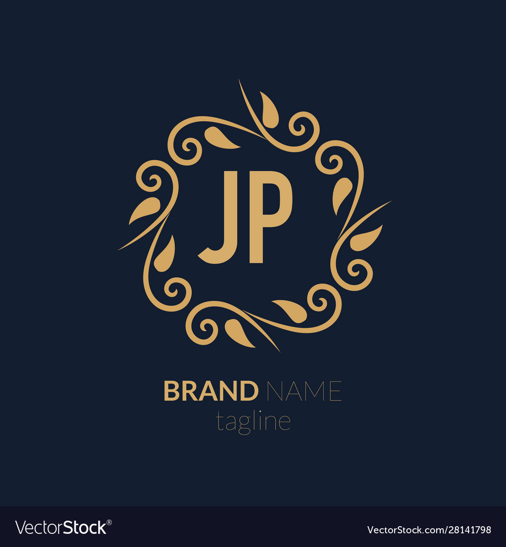 Initial letter jp creative elegant logo template