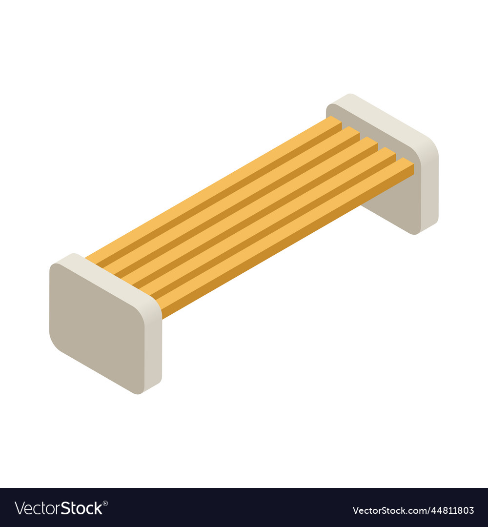 Bench isometric Royalty Free Vector Image VectorStock