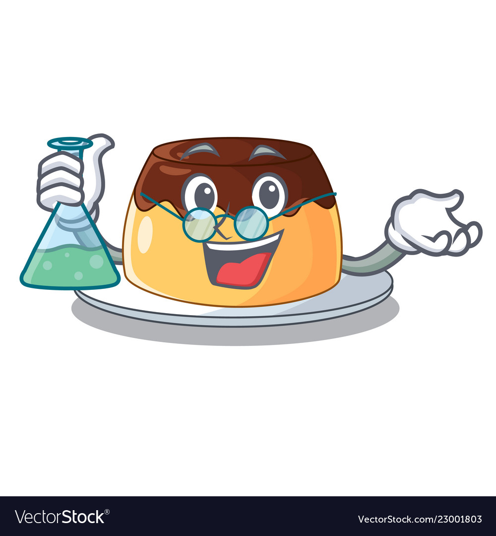 Professor chocolate mousse with mint in character Vector Image Professor chocolate mousse with mint in character Vector Image