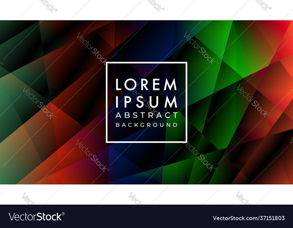 Random geometric pattern dark multicolor Vector Image