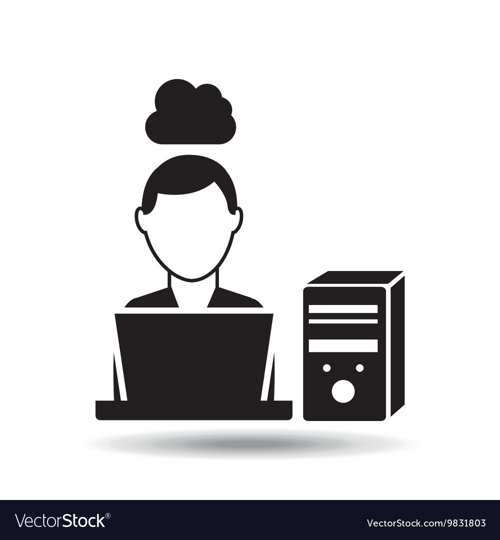 Technology communication icon Royalty Free Vector Image