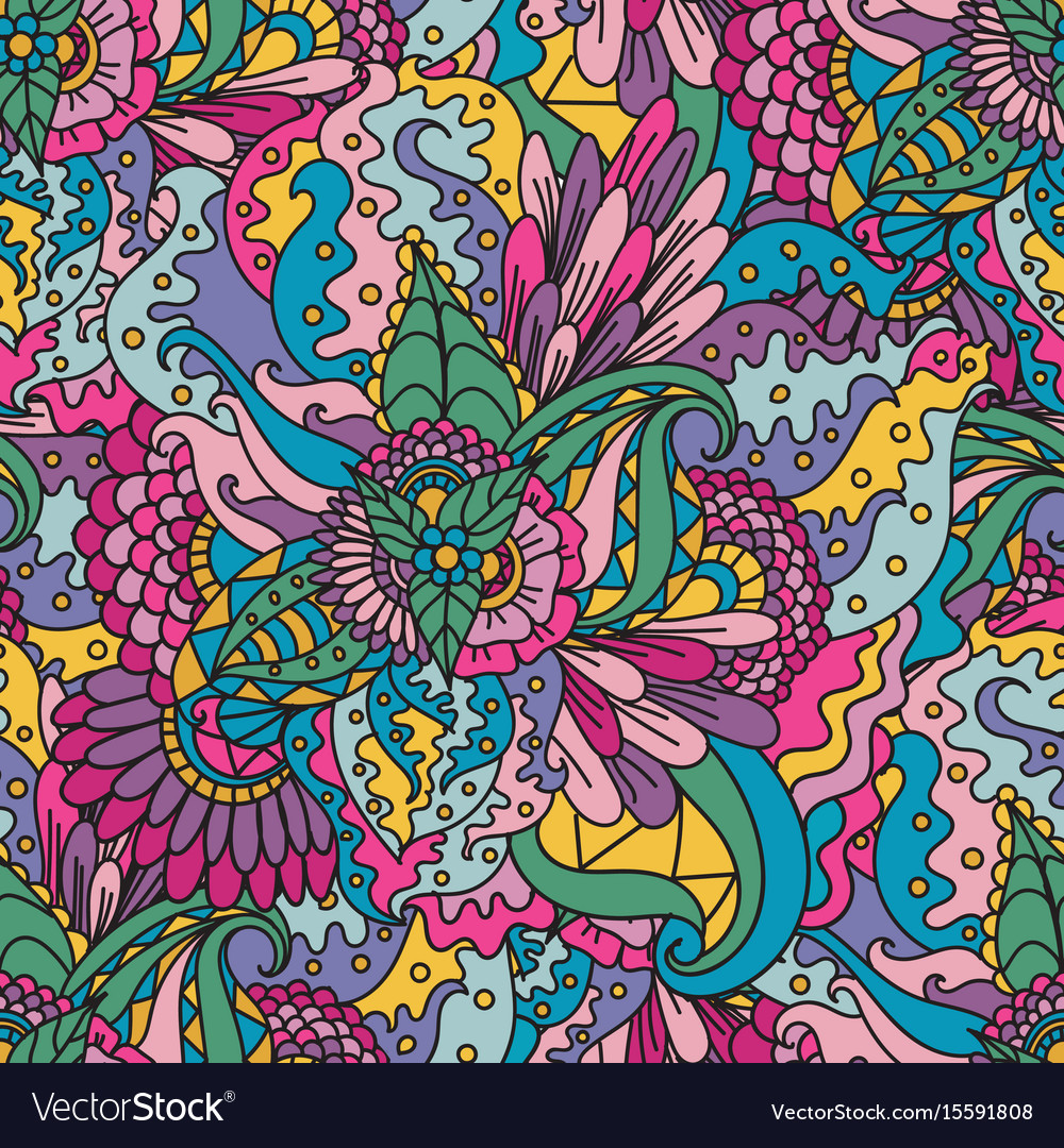 Seamless pattern bright fashionable Royalty Free Vector