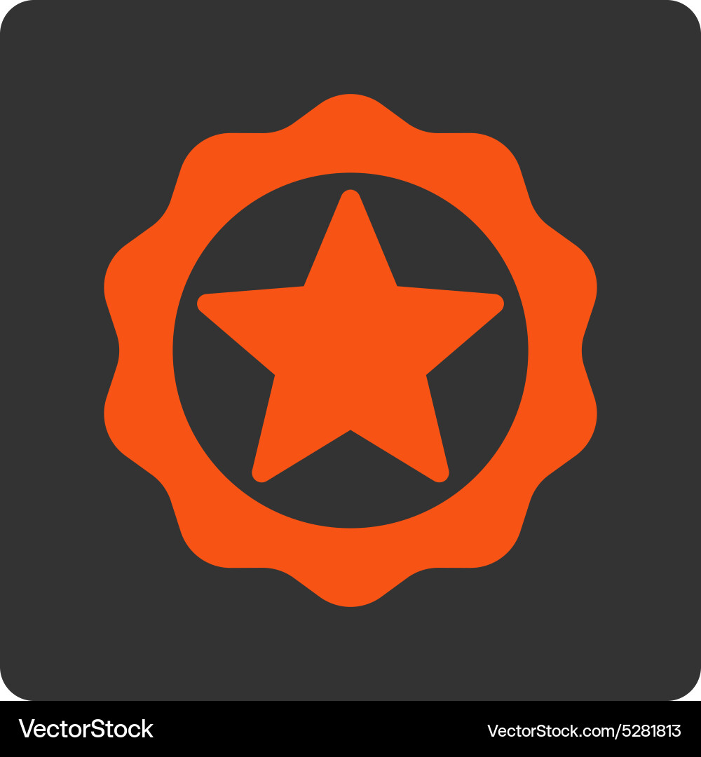Award seal icon from buttons overcolor set Vector Image