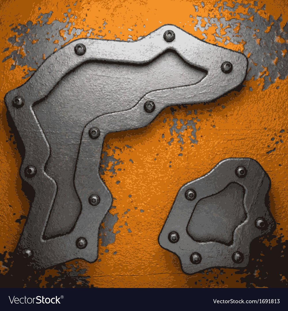 Old metal background Royalty Free Vector Image