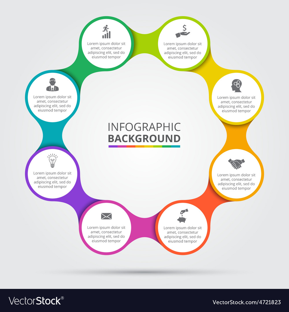 Circle element for infographic Royalty Free Vector Image