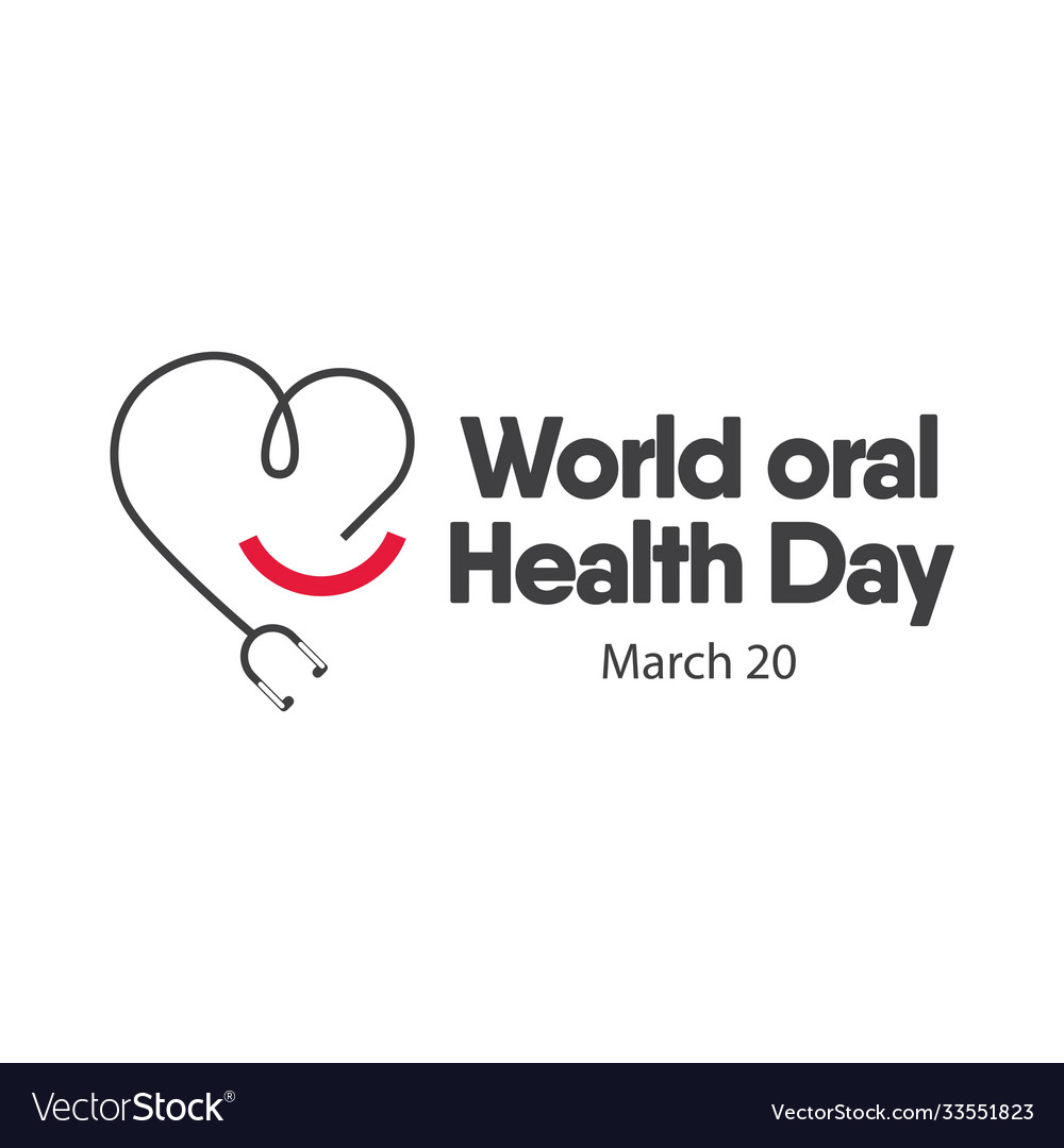 World oral health day logo template design