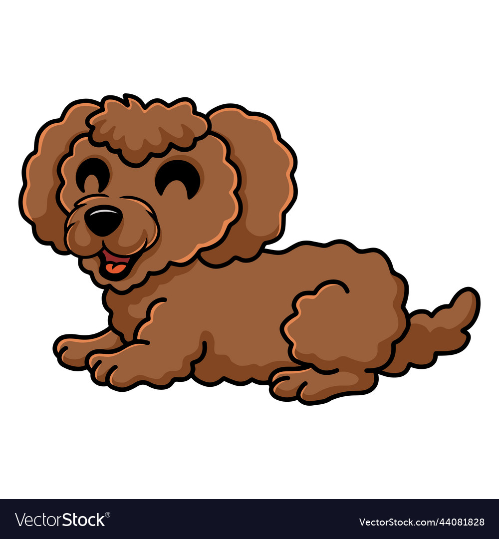 brown poodle cartoon