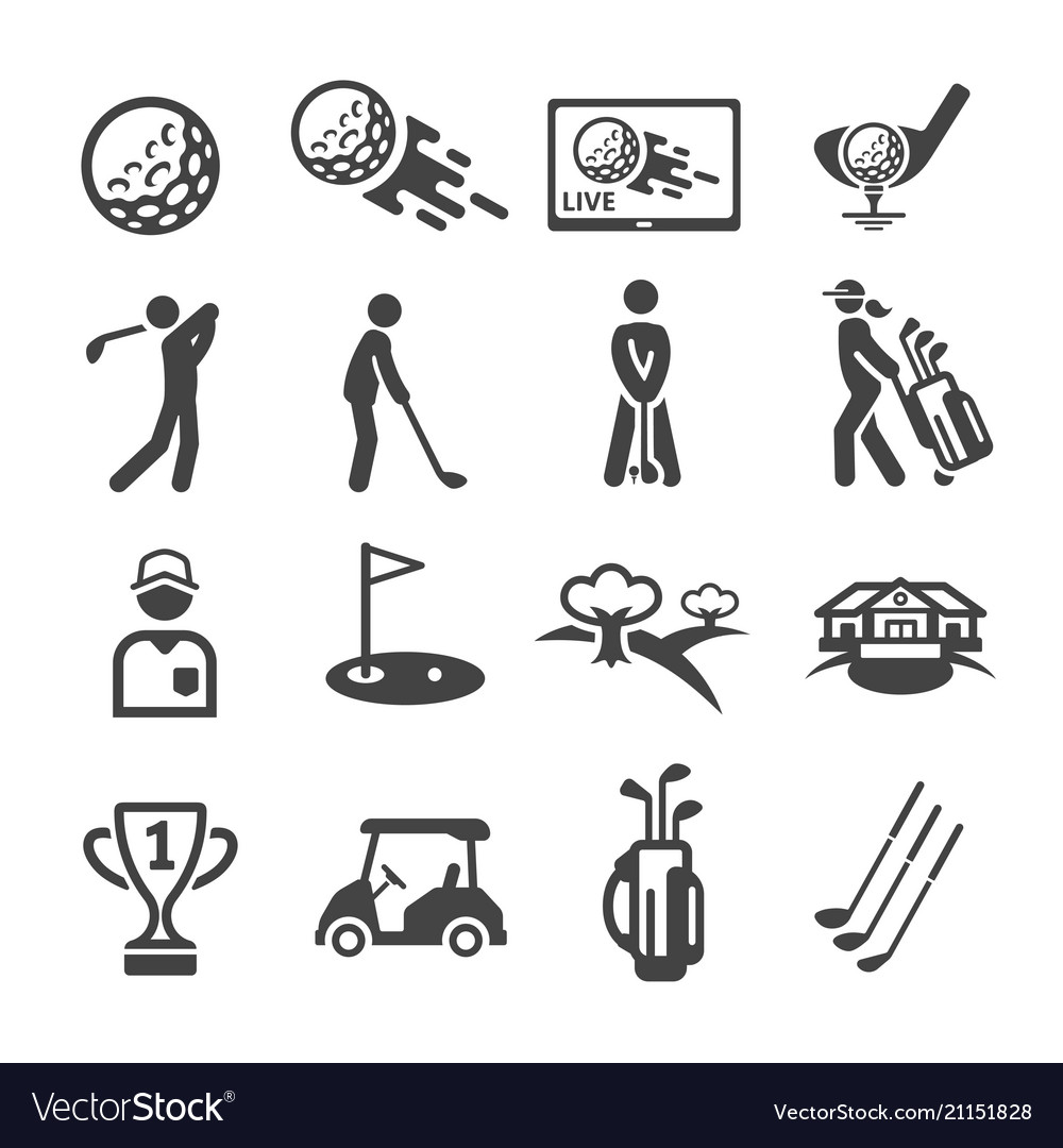 Golf Icon Royalty Free Vector Image - Vectorstock