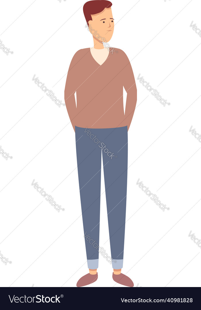 Old fashion boy icon cartoon cute child Royalty Free Vector