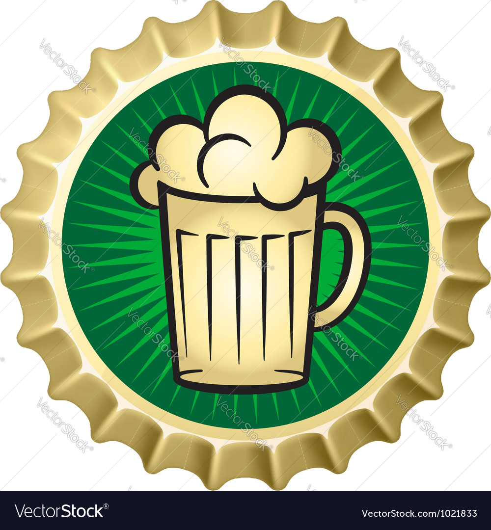 Beer caps Royalty Free Vector Image - VectorStock