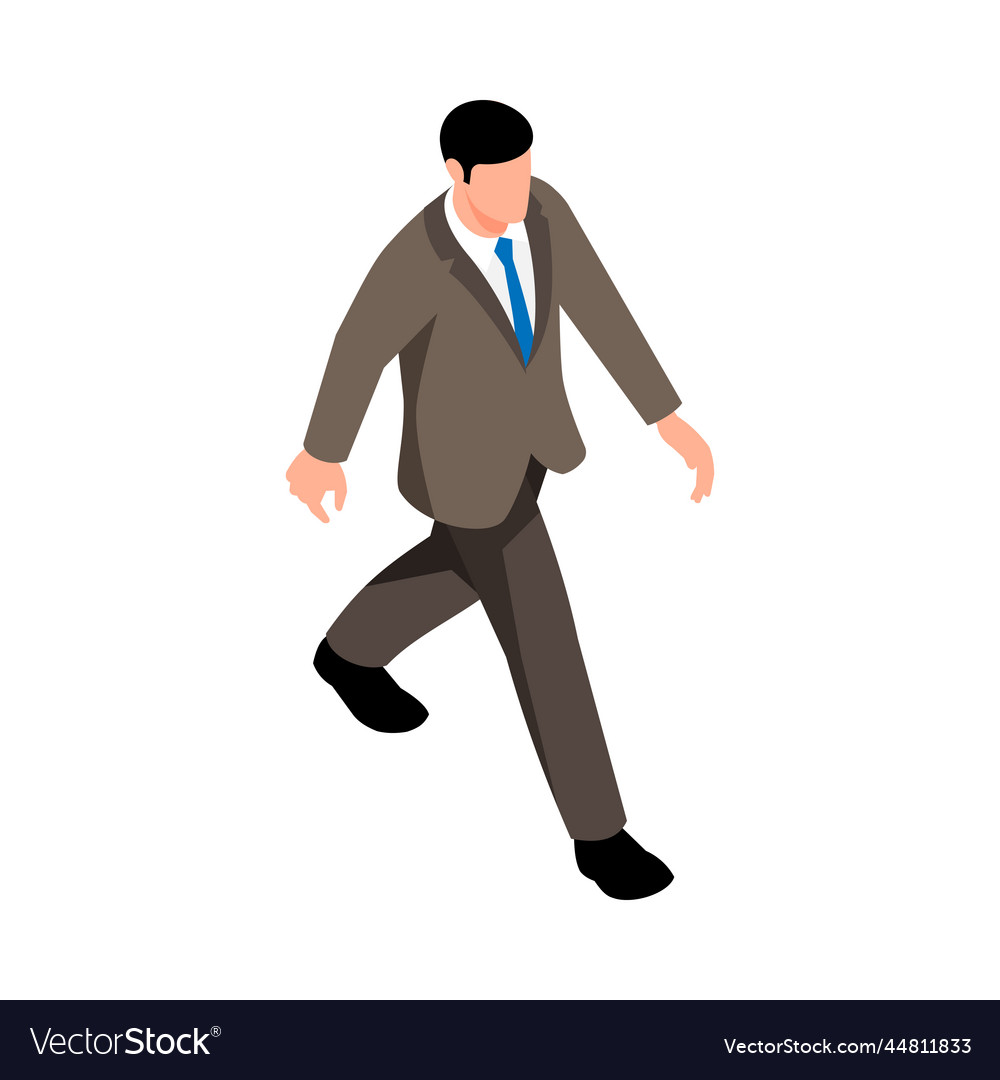 Isometric businessman Royalty Free Vector Image