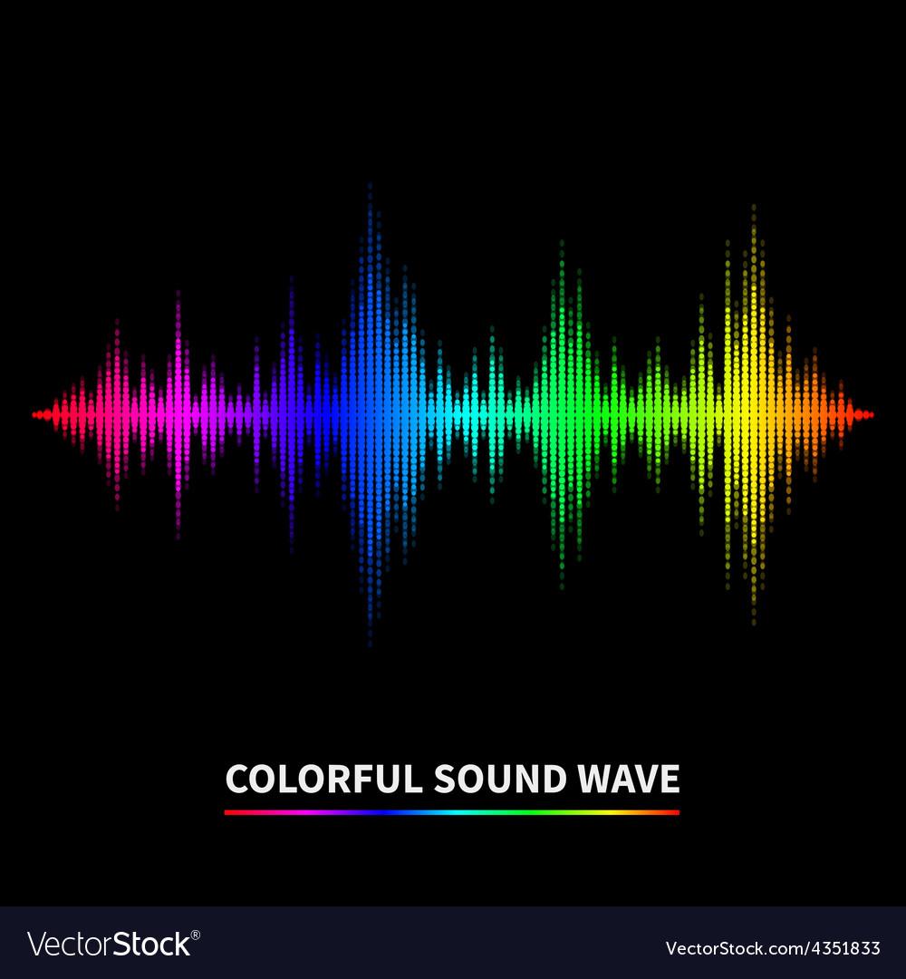 Sound wave background Royalty Free Vector Image