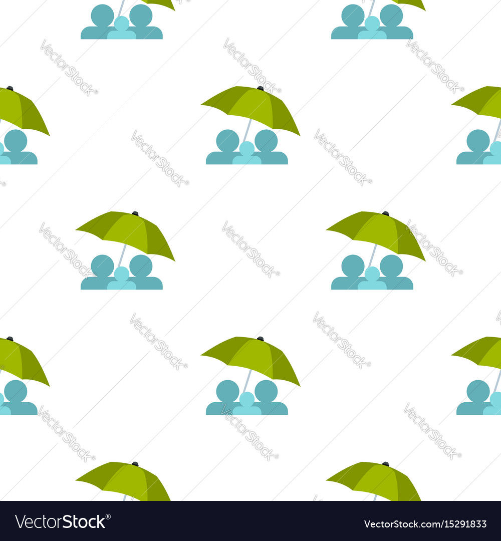 Umbrella pattern flat Royalty Free Vector Image