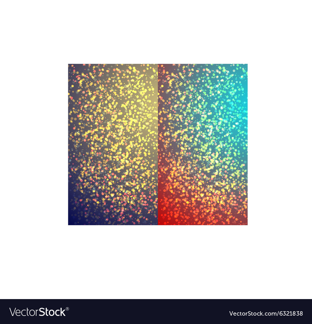 Set from 2 abstract shining bright backgrounds Vector Image