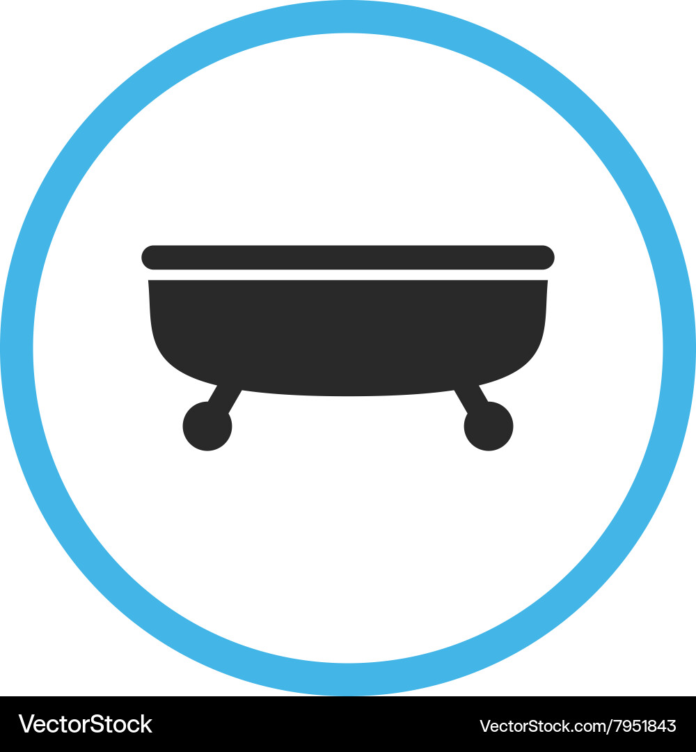 Bathtub flat icon Royalty Free Vector Image - VectorStock