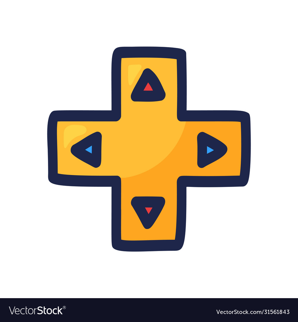 Joystick for video game arrow direction Royalty Free Vector