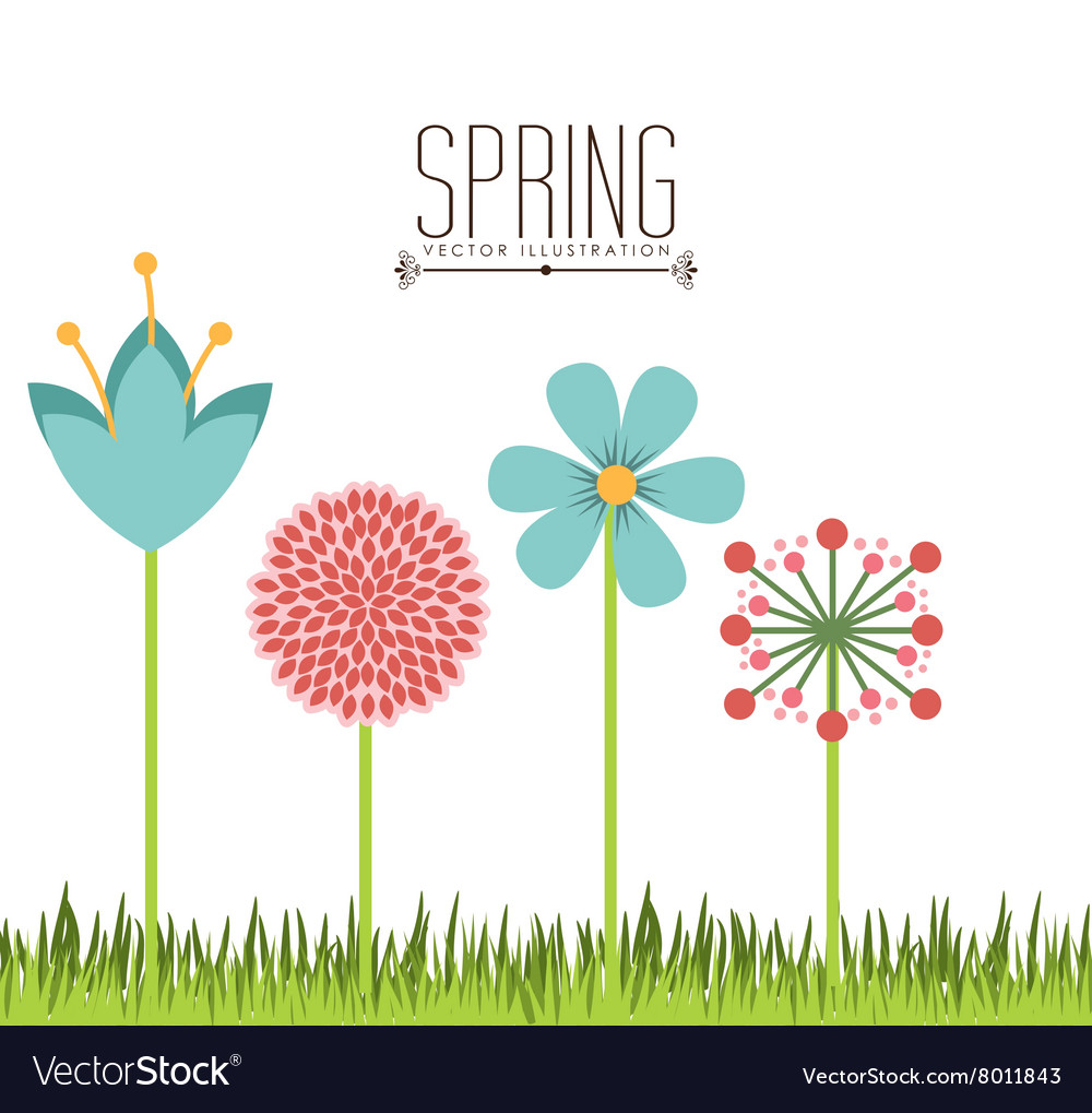 Spring season design Royalty Free Vector Image